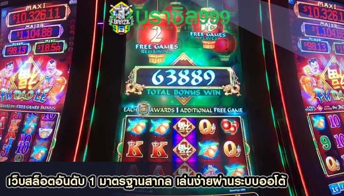 เว็บสล็อตอันดับ 1 มาตรฐานสากล เล่นง่ายผ่านระบบออโต้